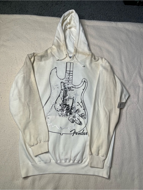 Fender Other - NWT Vintage Fender Rock And Roll Lifestyle Pullover Hoodie Sweatshirt Mens L Y2K